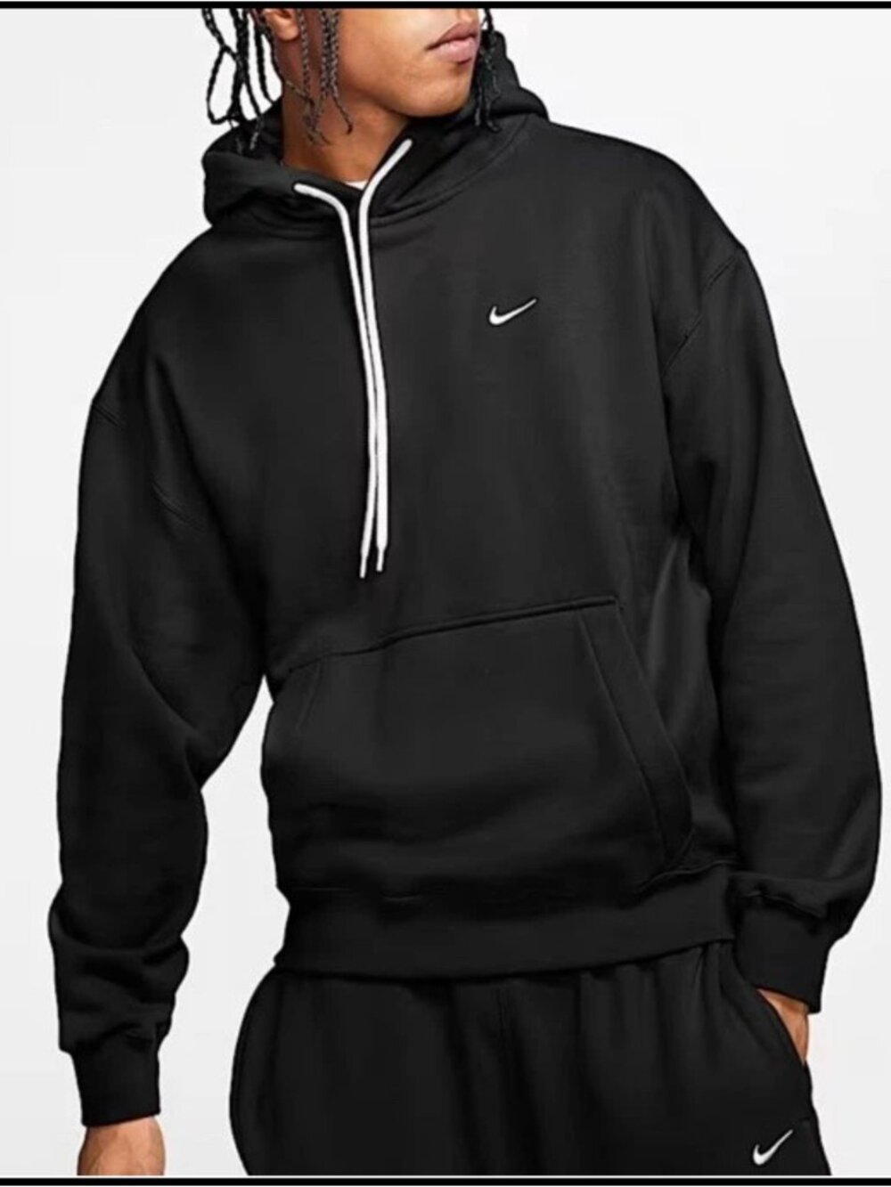 Men's Nike Solo Swoosh Heavyweight Fleece Pullover Hoodie -Size 4XL (CV0552